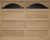 Recessed Panel Wood Garage Door